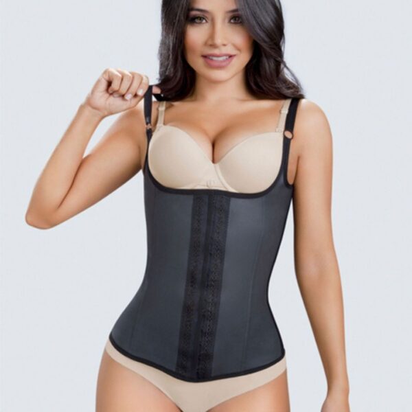 CHALECO CORSET NEGRO