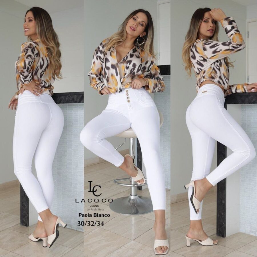 Jeans Push Up Blanco By Jessica